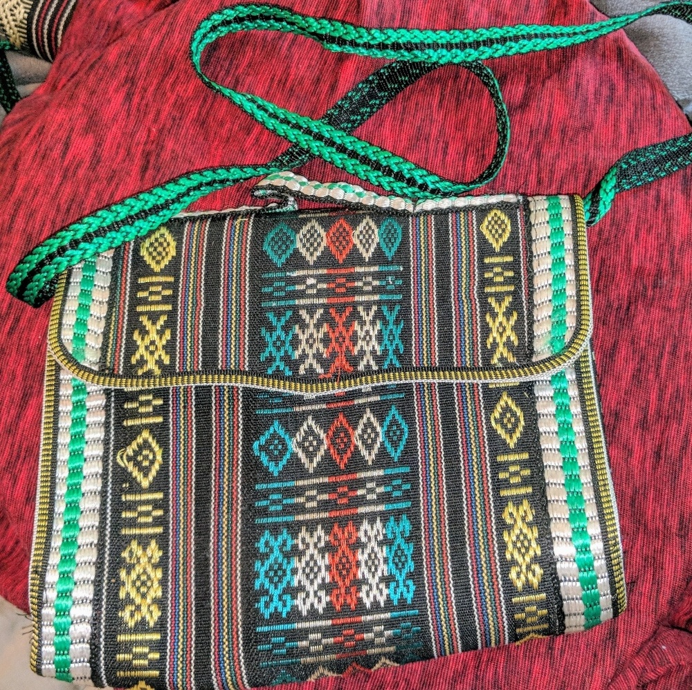 Rare handcrafted montagnard weaved bag.